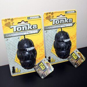 3/$28❤️new Tonka Real Tough Tri-Stack Tread Feeder Dog Feeder Small / Medium